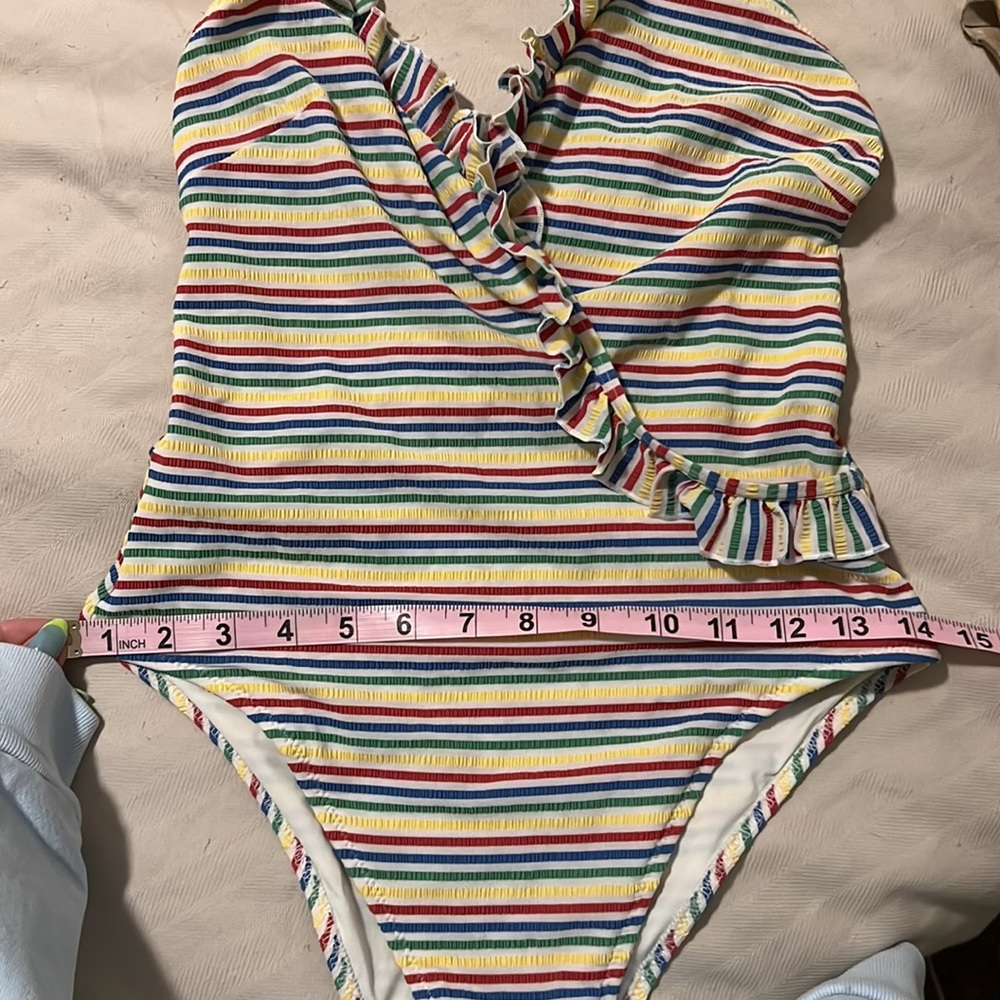 Solid & Striped Retro Ruffled Cross Halter Primar… - image 4